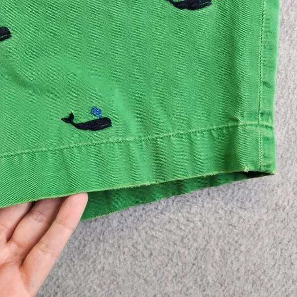 Polo Ralph Lauren Shorts Mens 34 Green Whale Print Vintage Nautical Sea Ocean - Picture 7 of 14